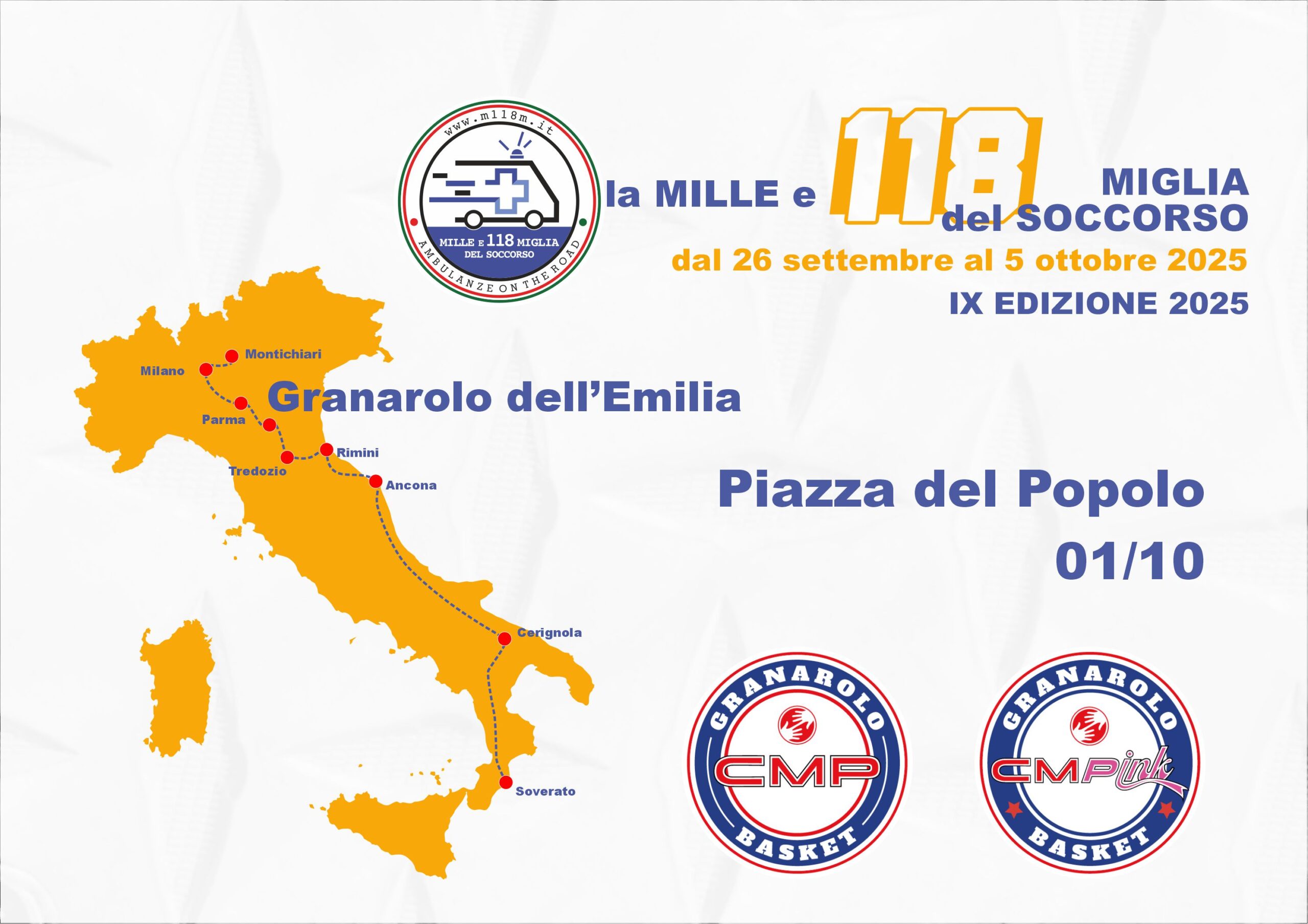CMP Granarolo Basket alla Mille e 118 Miglia del Soccorso!